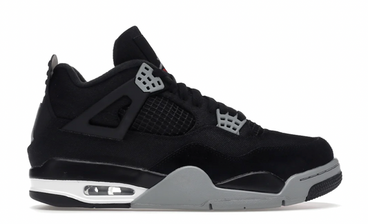 Jordan 4 Black Canvas